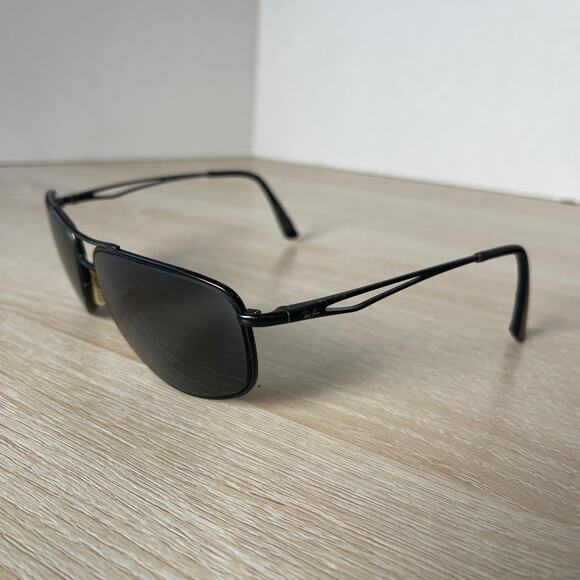 Ray-Ban RB3490 006/71 Sunglasses Black Metal PARTS ONLY 59-16 Made in Italy - Picture 3 of 11
